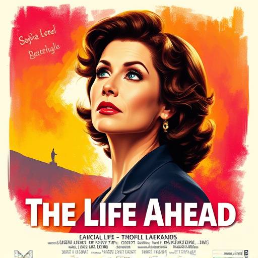 Locandina del film italiano 'La Vita Davanti a S&eacute;' con Sophia Loren.