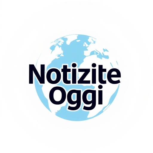 Logo di Notizie Oggi che mostra un globo e un giornale